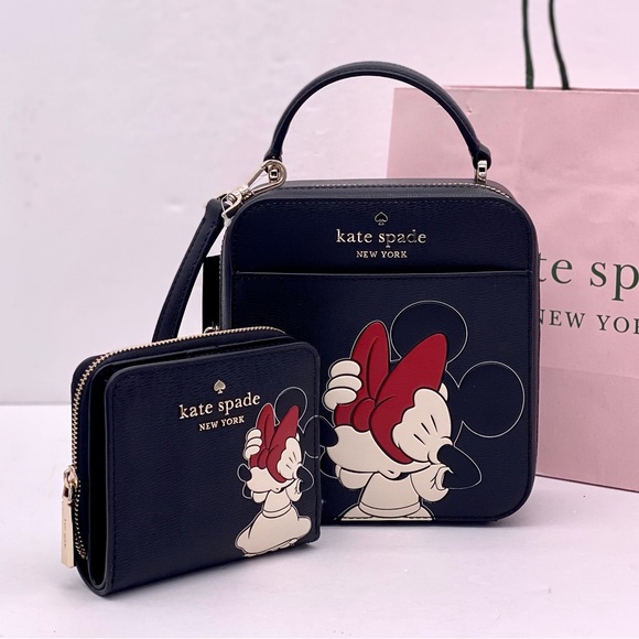 Disney X Kate Spade New York Minnie Mouse Daisy Vanity Crossbody and Wallet Set - Picture 11 of 16